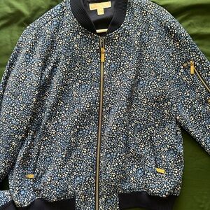 Blue and white floral Michael Kors jacket